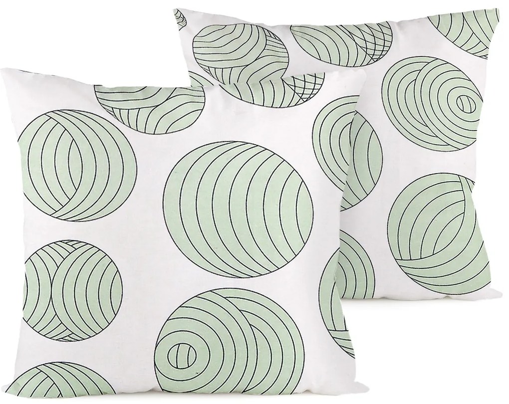 4Home Poszewka flanelowa na poduszkę Geometry, 40 x 40 cm, zestaw 2 szt., 40 x 40 cm