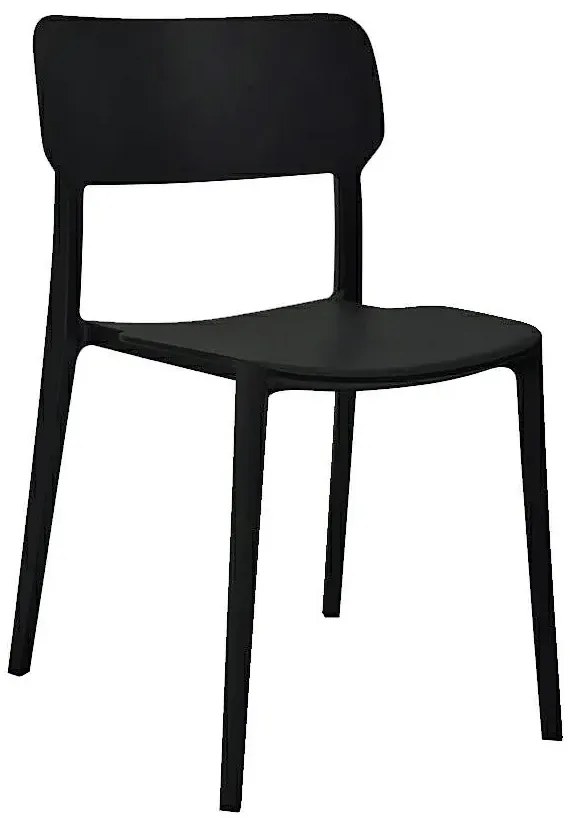 Czarne industrialne krzesło loft K7-L08
