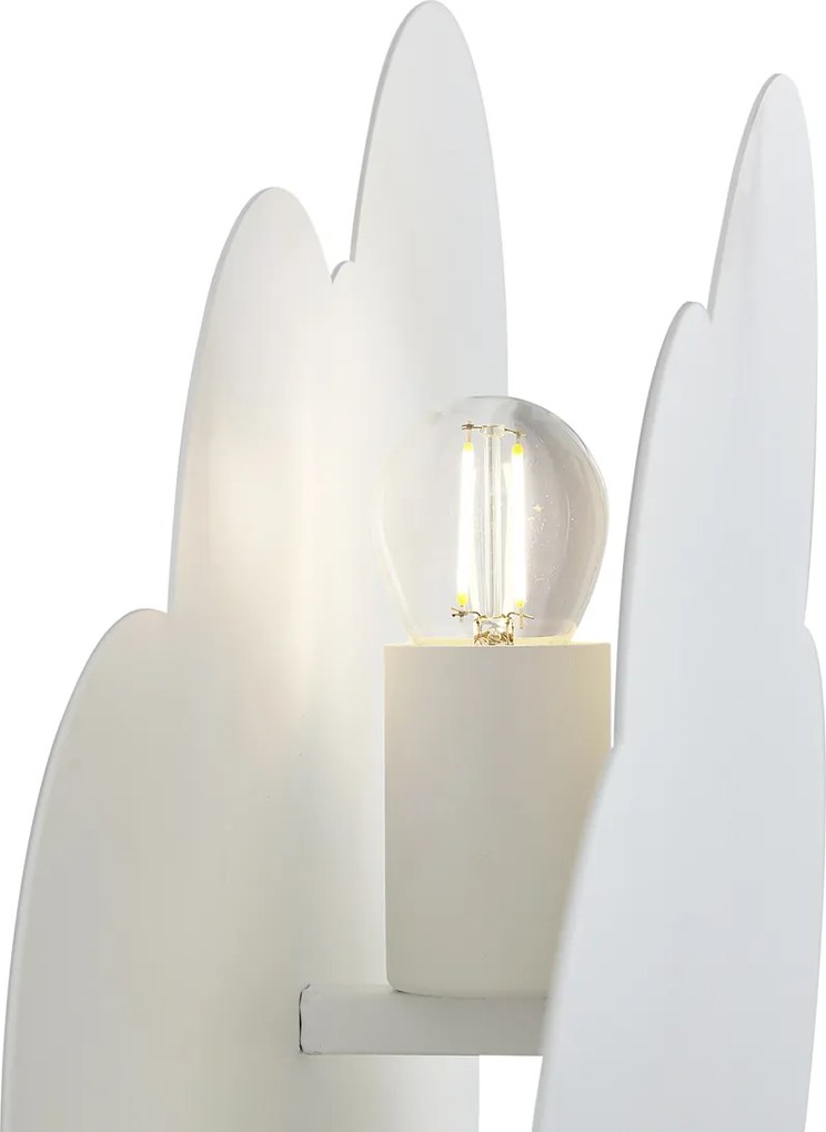 Dziecięca lampa ścienna Biała Chmurka ze Słońcem - Cloudy