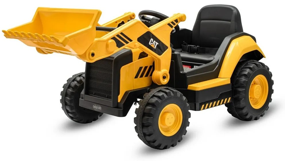 Baby Mix Traktor elektryczny dla dzieci CAT, żółty