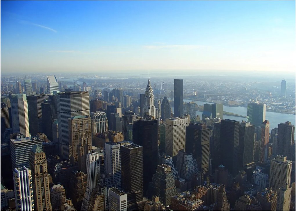 Obraz na szkle - Manhattan za dnia (70x50 cm)