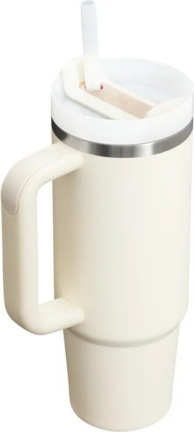 Kremowy termos ze stali nierdzewnej ze słomką 890 ml Quencher H2.O FlowState™ Tumbler Cream 2.0 – Stanley
