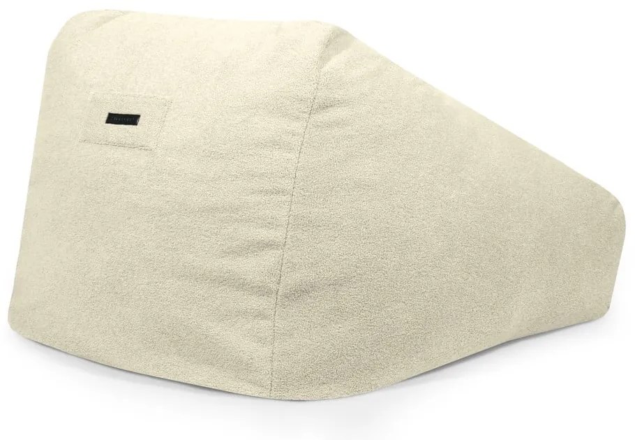 Jasnoszary worek do siedzenia z materiału bouclé Sofa Snug – SLOWDOWN