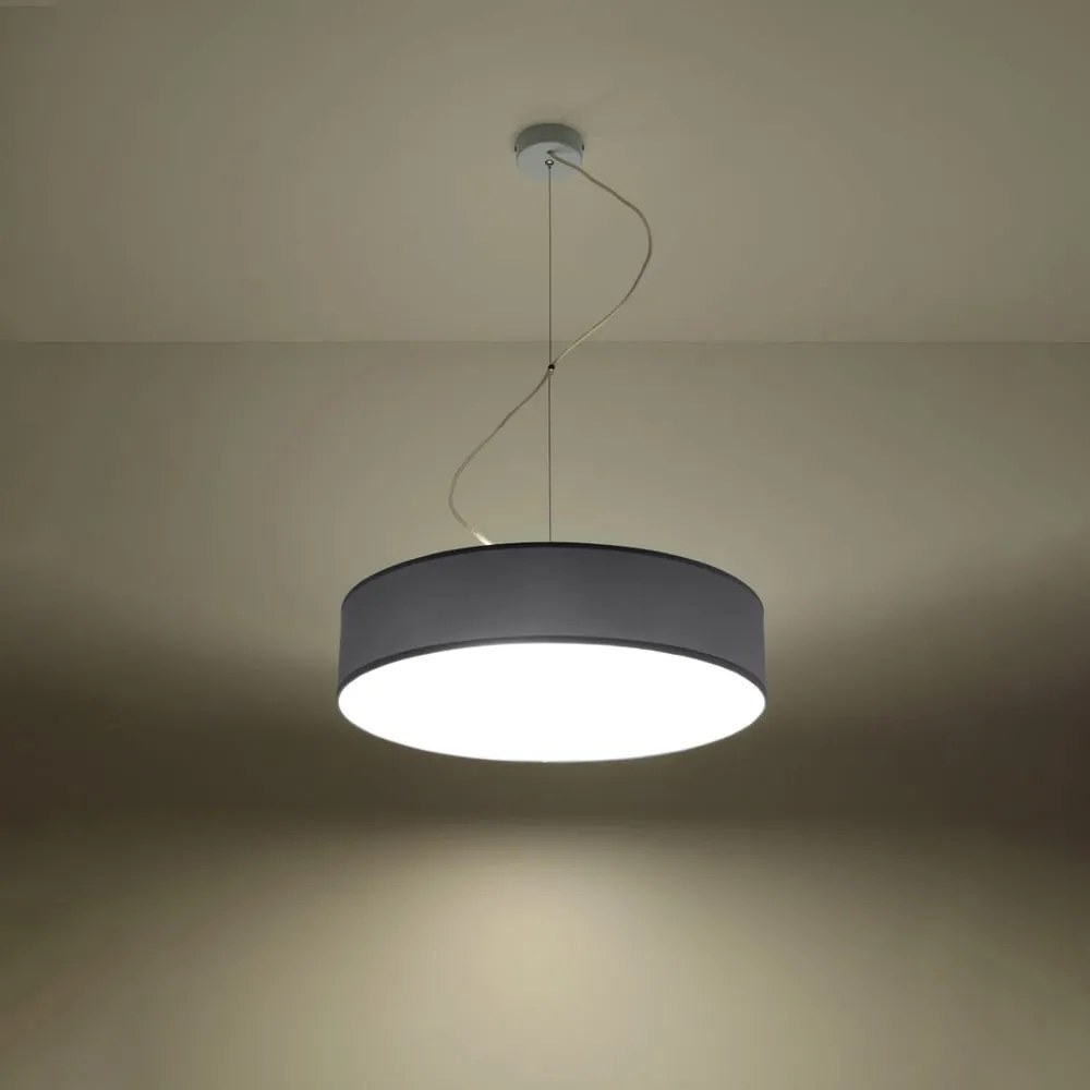 Szara lampa wisząca ø 45 cm Atis – Nice Lamps