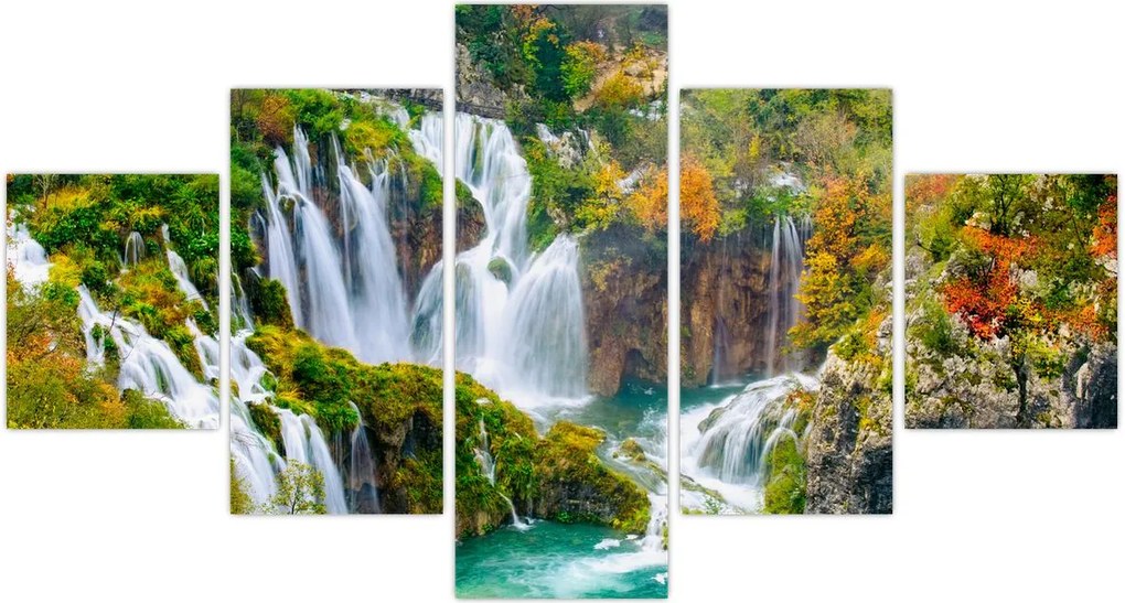 Obraz - Park Narodowy Jezior Plitwickich (125x70 cm)