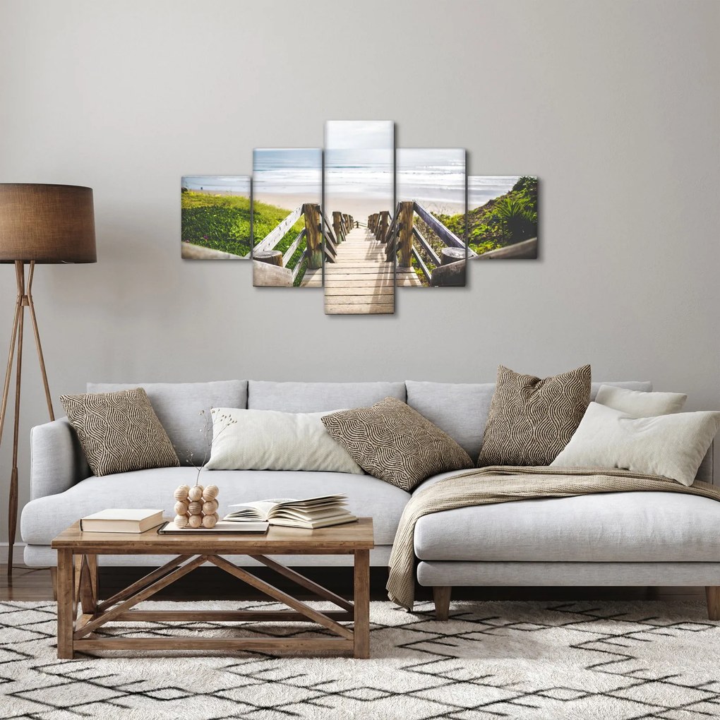 Obraz - Wejście na plażę (125x70 cm)