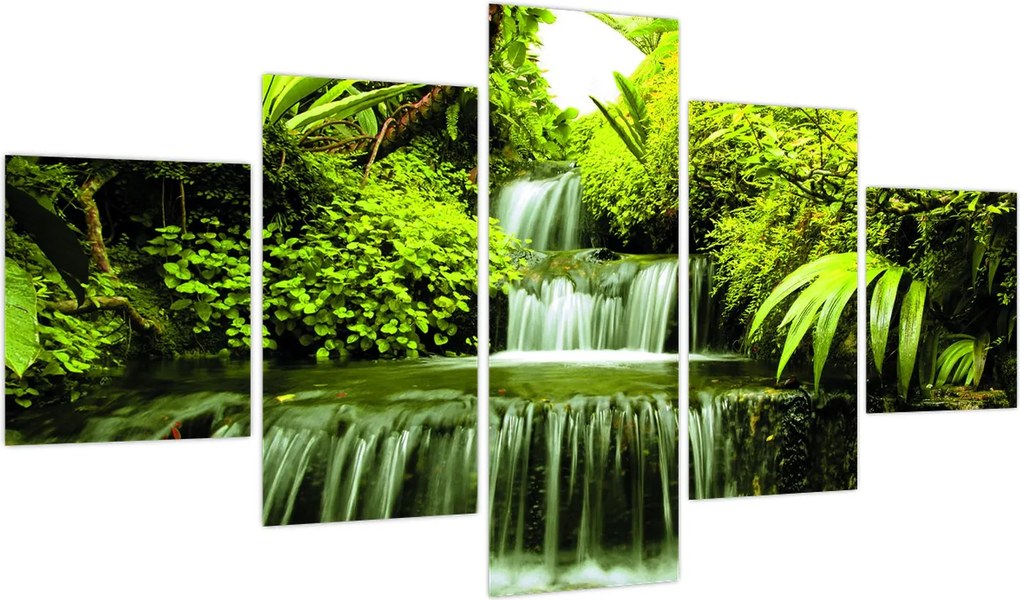 Obraz - Indonezyjskie wodospady (125x70 cm)