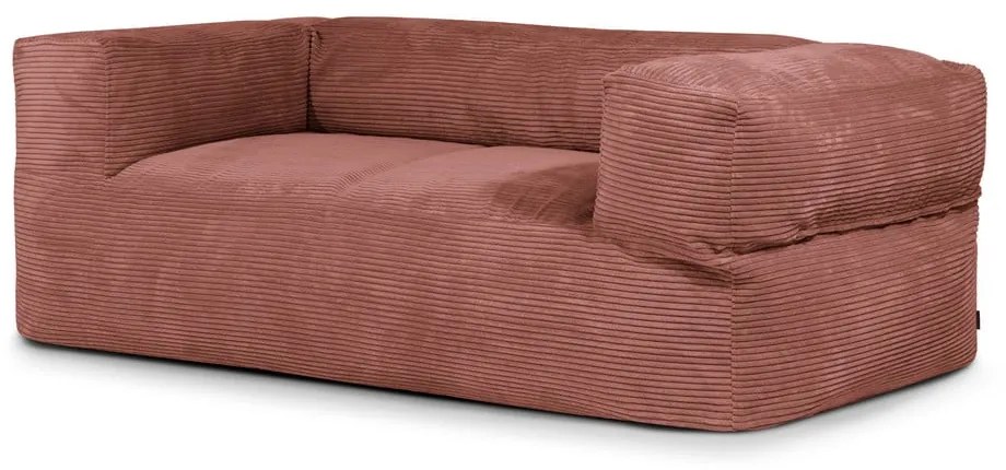 Ceglasty sztruksowy worek do siedzenia Sofa MooG – SLOWDOWN