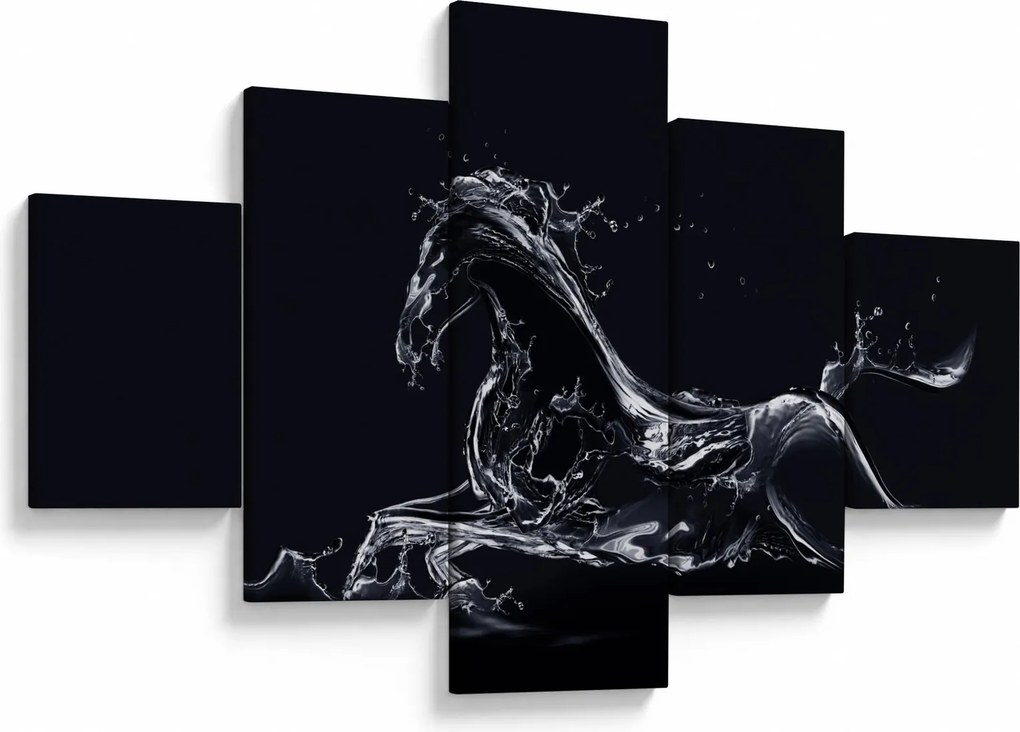 Obraz - Koń i woda (125x70 cm)