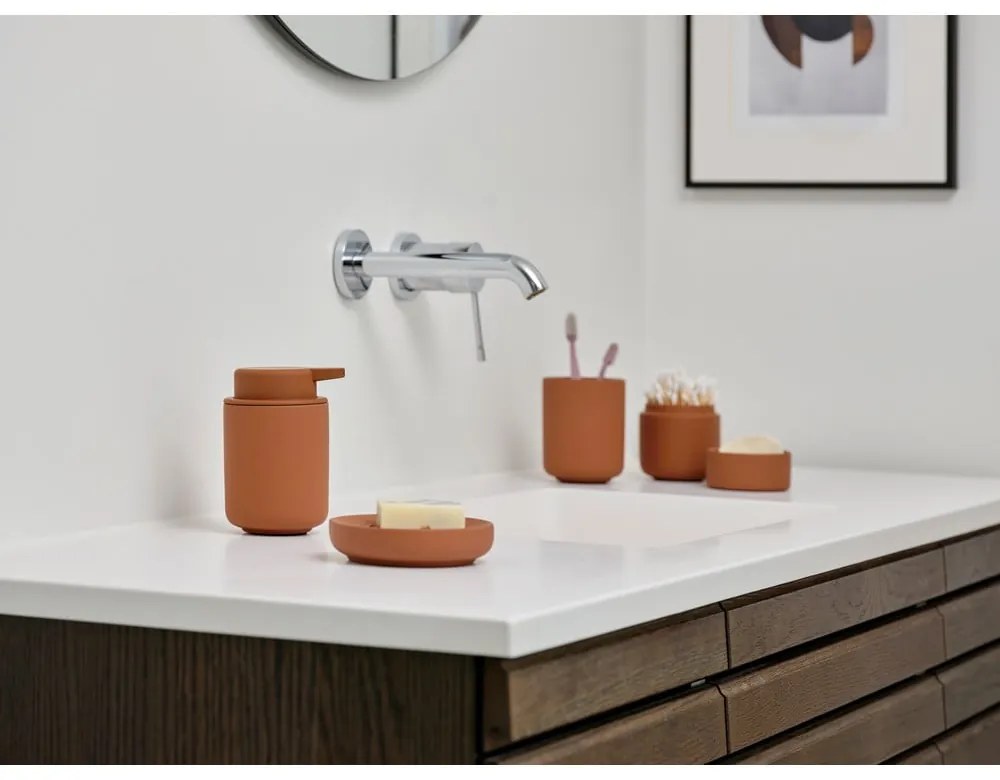 Pomarańczowa porcelanowa mydelniczka Ume – Zone