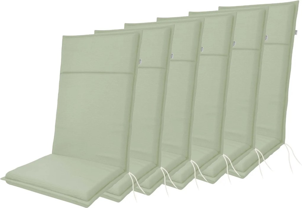 Doppler LIFE 5356 - zestaw 6 szt. poduszek na krzesło z wysokim oparciem