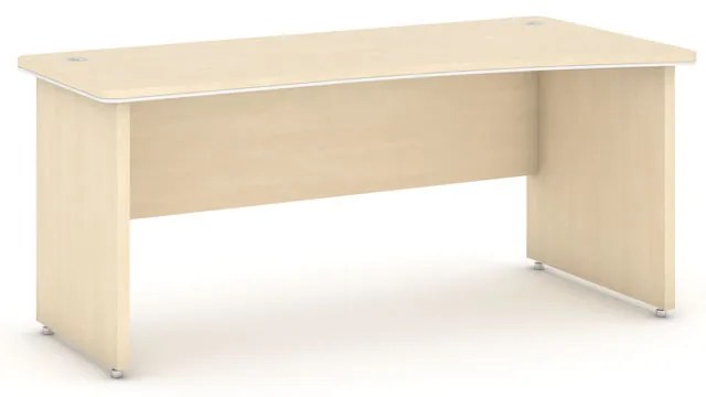 Narożne biurko ARRISTO LUX, 180x90 cm, prawe, brzoza