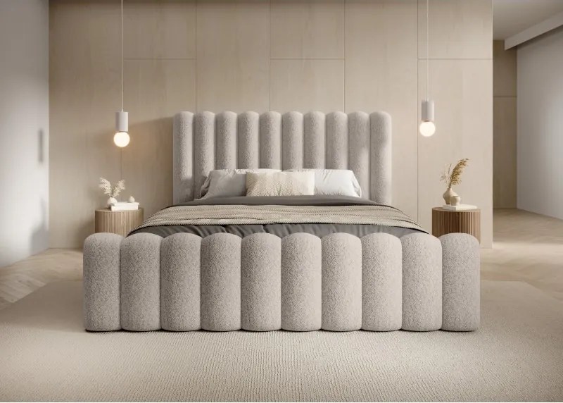 Łóżko Mona VII 160 w tkaninie Abriamo 03