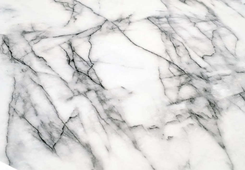 Designerski stół z drucianą podstawą Brodway imitacja marmuru