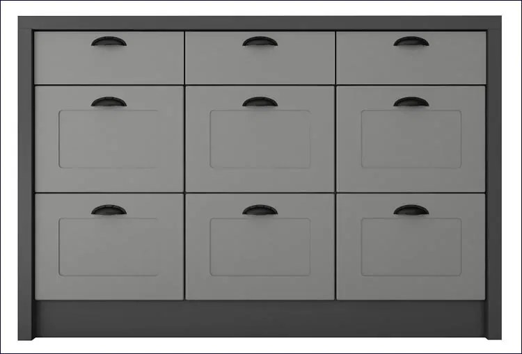 Wyspa kuchenna szary grafit L8-L08