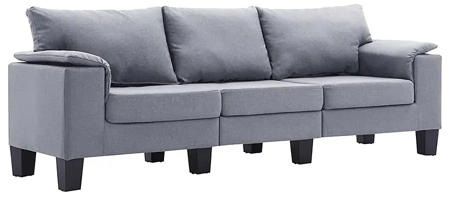 Trzyosobowa ekskluzywna jasnoszara sofa - Ekilore 3Q