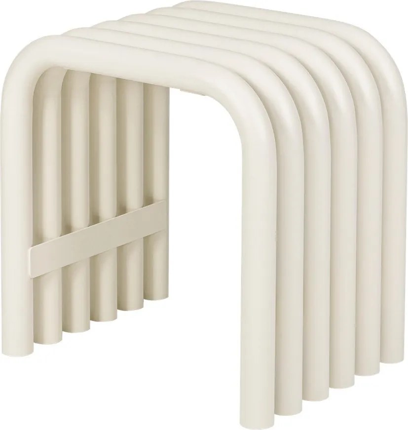 Beżowe metalowe krzesło ogrodowe Nokk – noo.ma