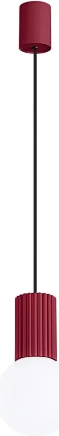 Burgundowa nowoczesna lampa wisząca W3-S83