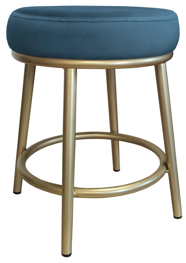 Taboret Ben noga metalowa złota MG33