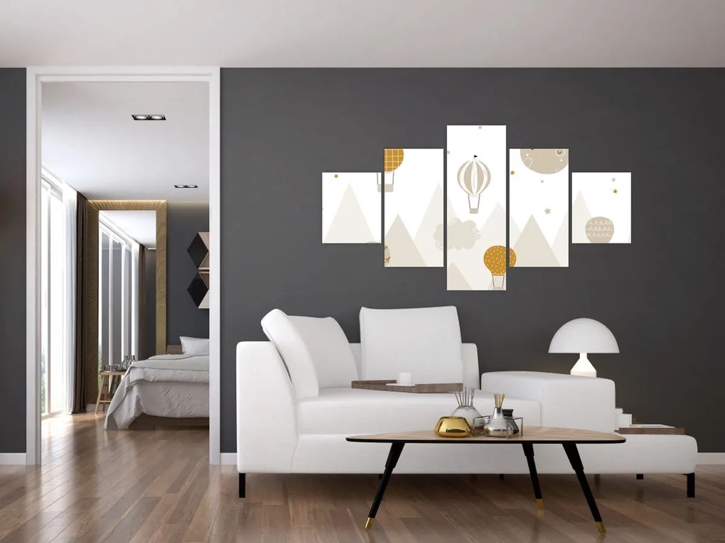 Obraz - Latające balony (125x70 cm)