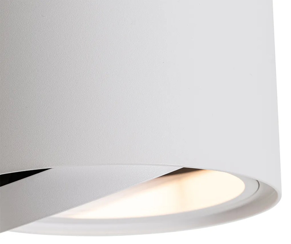 Nowoczesny Plafon / Reflektorek / Spot / Spotow / Lampy sufitowe reflektor biały obrotowy i pochylny AR111 - Rondoo Up Nowoczesny Oswietlenie wewnetrzne
