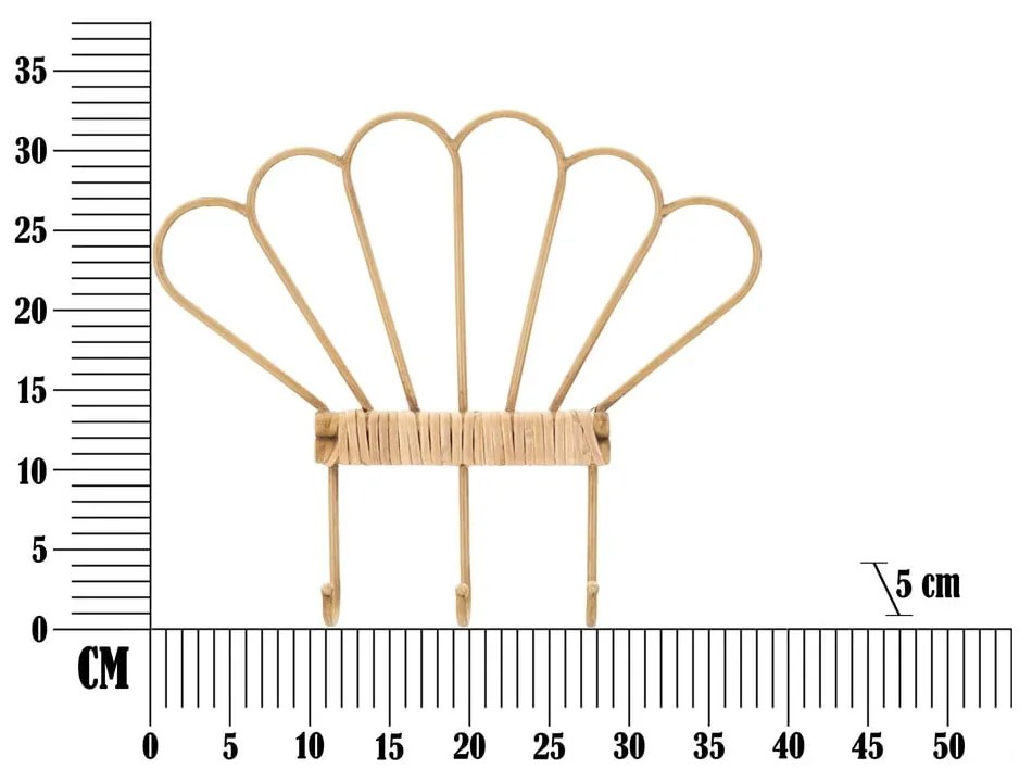 Naturalny metalowy wieszak ścienny Panama – Mauro Ferretti