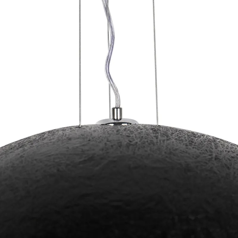 Inteligentna lampa wisząca czarna ze złotem 70 cm z WiFi A60 - Magna