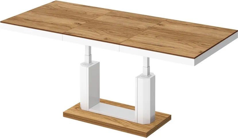 Rozkładany ławostół Quadro Lux dąb