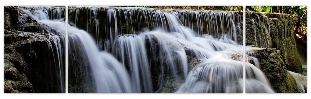 Obraz - Kaskady wodospadów (170x50 cm)