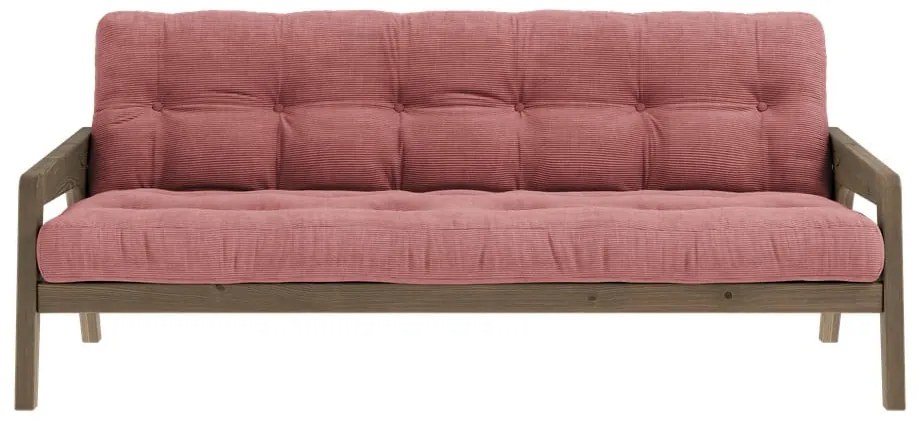 Różowa rozkładana sofa 190 cm Grab Carob – Karup Design