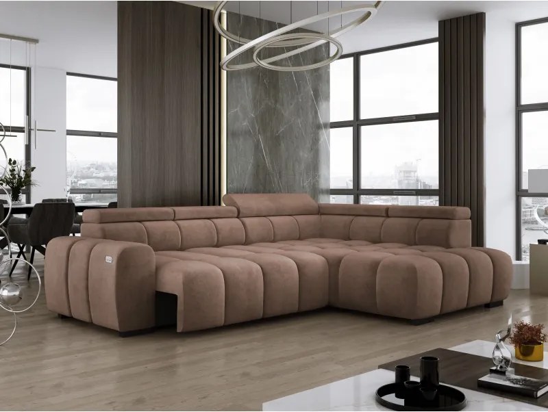 Narożnik BULL L Prawostronny z Elektryczną Regulacją SALVADOR 03 WERSAL