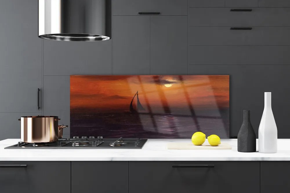 Panel Kuchenny Łódź Rybacka Na Falach