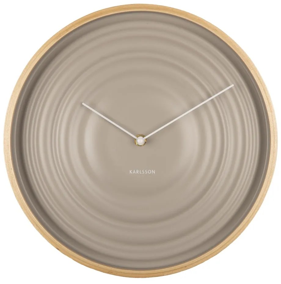 Beżowy zegar Karlsson Ribble, ø 31 cm