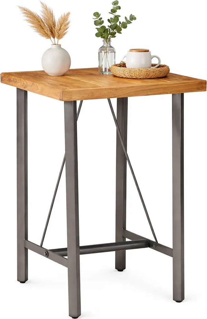 Stolik barowy z drewna tekowego Z2-D68