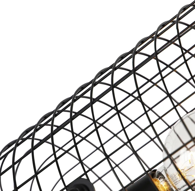 Lampa podłogowa industrialna statyw stal czarny - Bliss Vefa