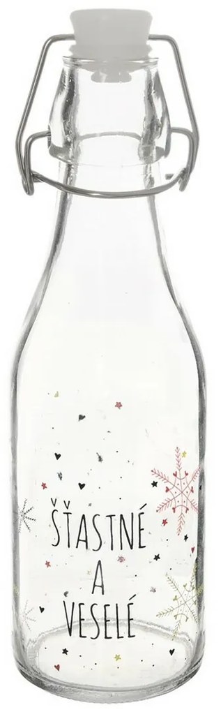 Butelka Orion z zamknięciem klipsowym Flakeczerwona, 0,52 l, 520 ml