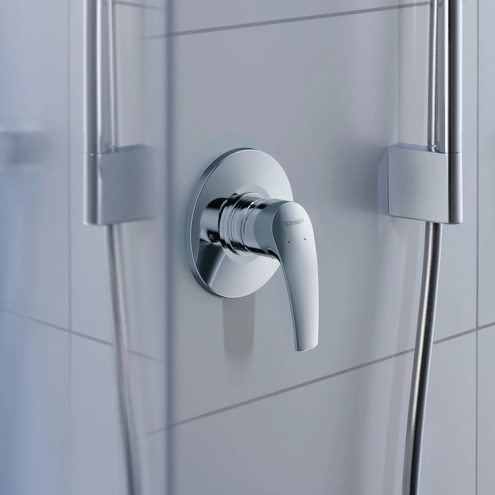Duravit DuraVelez bateria prysznicowa podtynkowaZ deszczownicą - z ramieniem prysznicowym