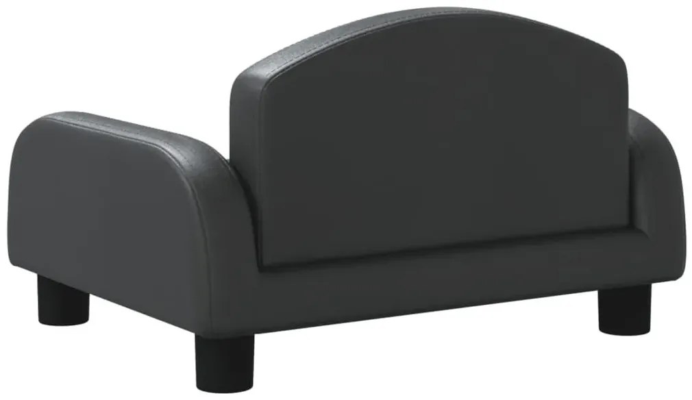 Minimalistyczna czarna kanapa dla dziecka W2-A82