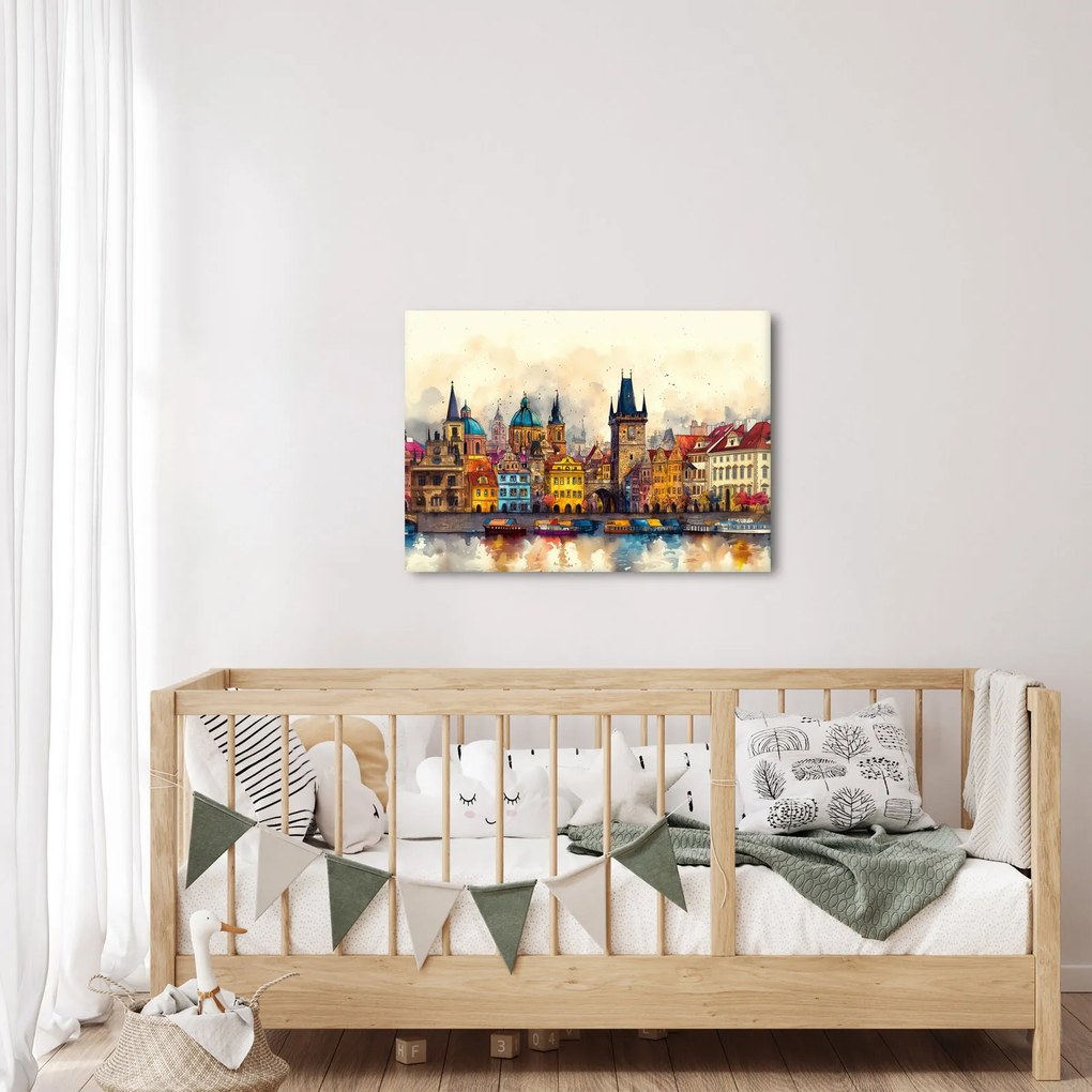 Obraz - Jesień w malowanym mieście (70x50 cm)