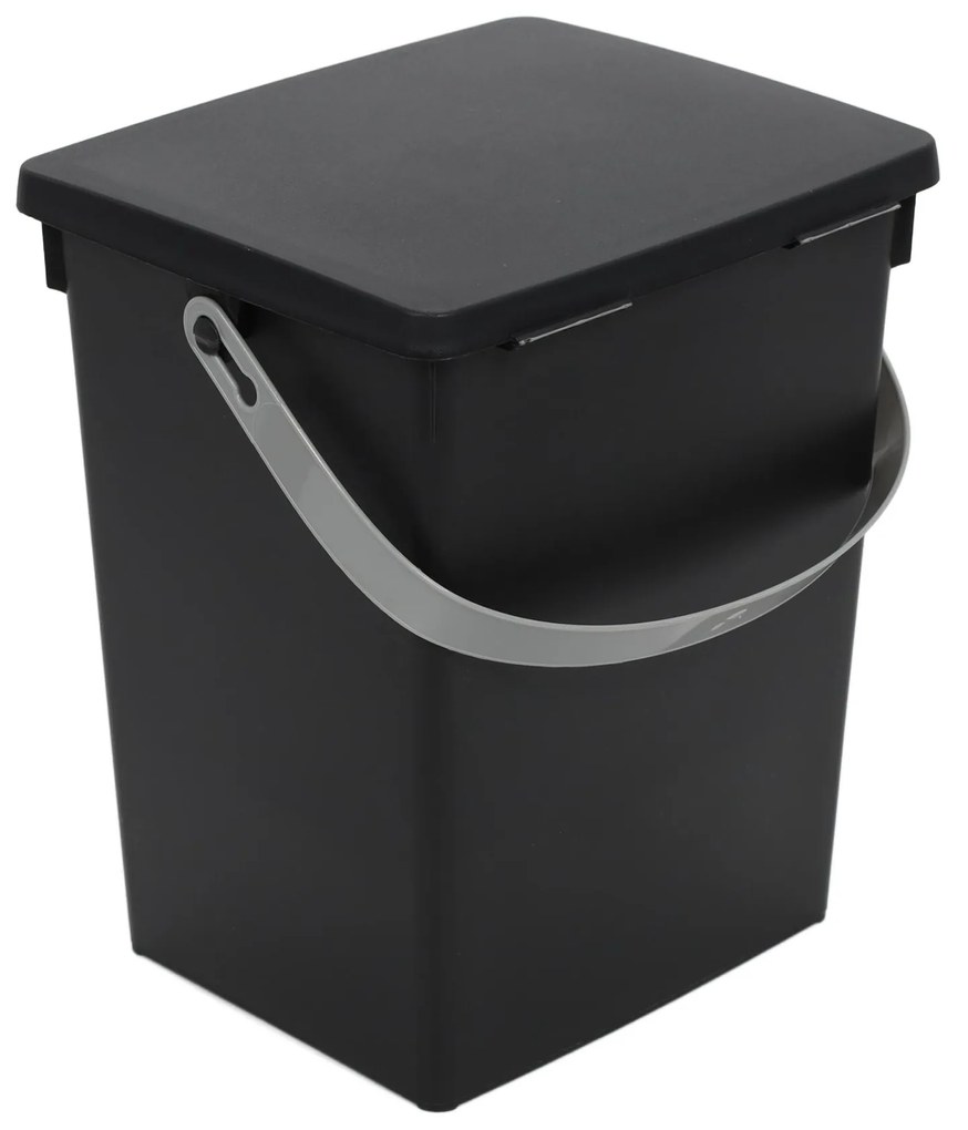 Pojemnik na odpady organiczne z plastiku z recyklingu, 5,5 l