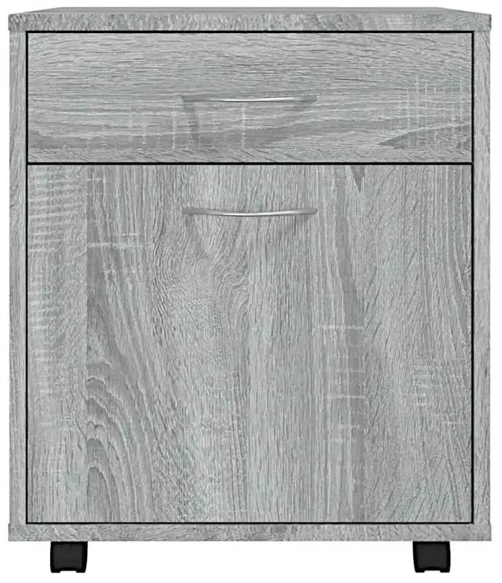 Szary kontenerek biurkowy B8-N88