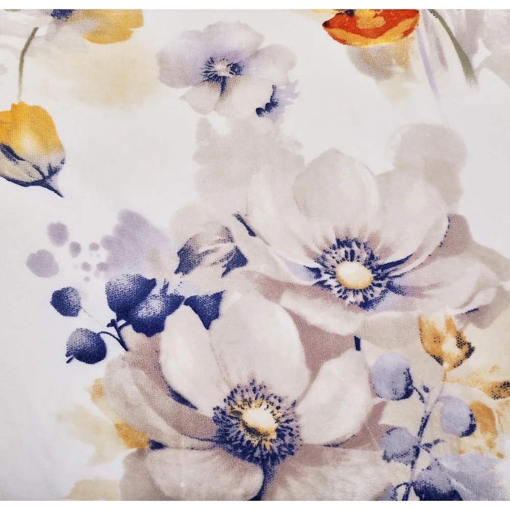 Biała pościel jednoosobowa z mikropluszu 140x200 cm Blossom – My House