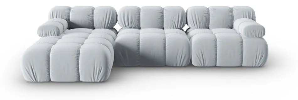 Jasnoniebieska aksamitna sofa 285 cm Bellis – Micadoni Home