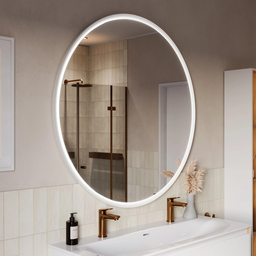 Lustro łazienkowe LED BELDIVO okrągłe - 120 cm