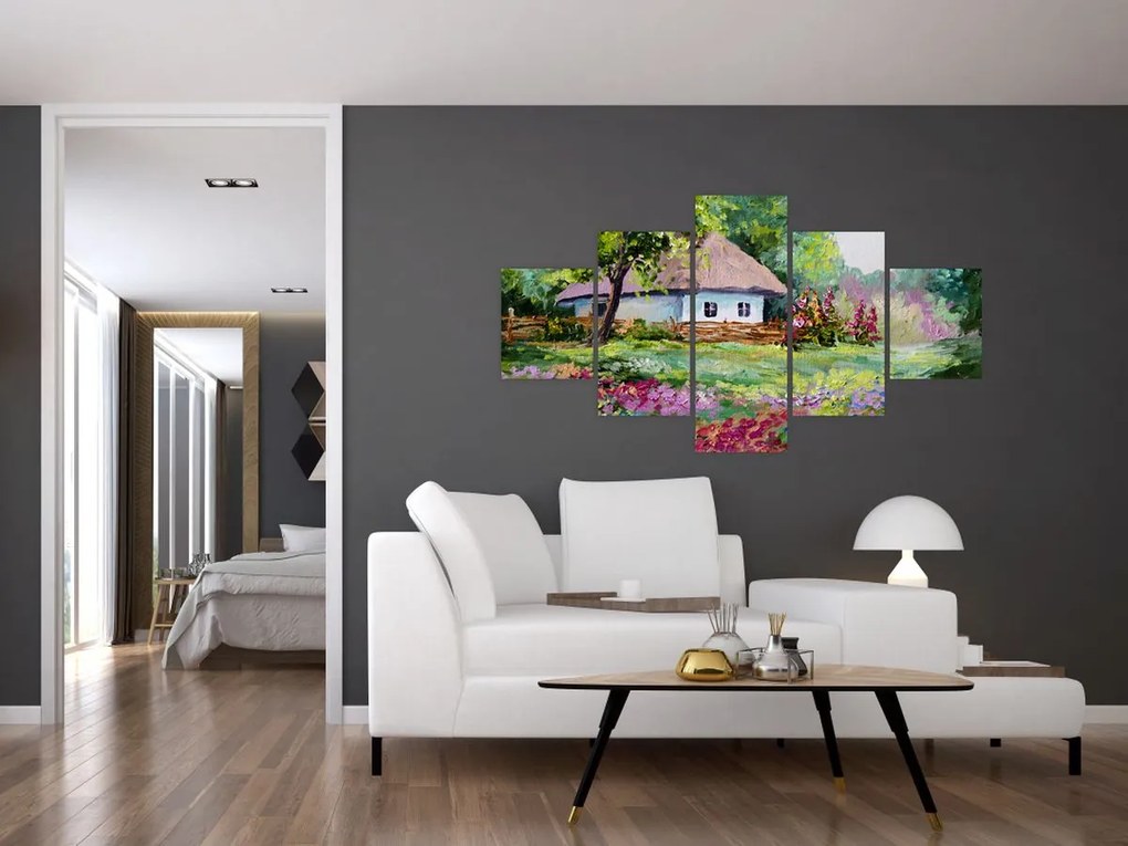 Obraz - Domek (125x70 cm)