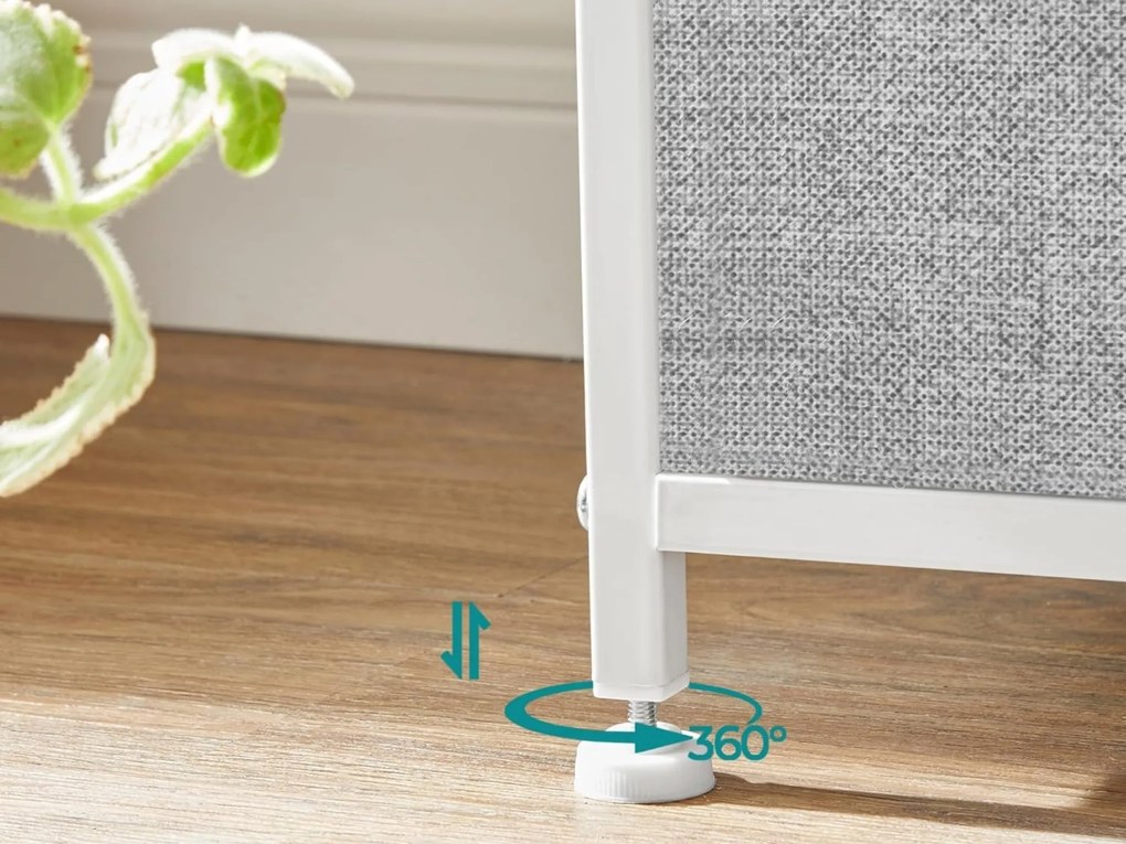 Komoda z szufladami TRENILO 80x81,5 cm, biała/szara