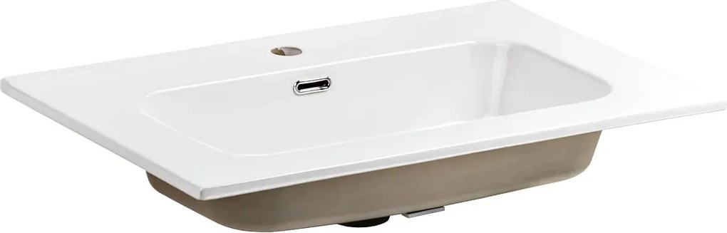 Biała prostokątna umywalka meblowa 60 cm Z8-C10