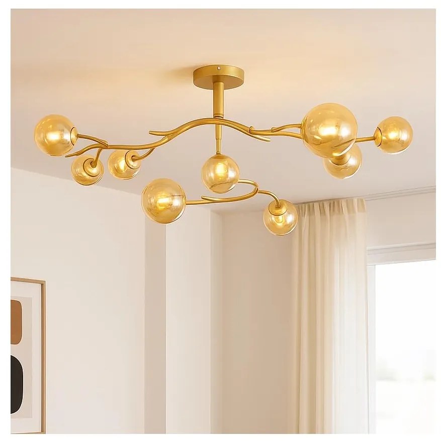 Brilagi - LED Żyrandol natynkowy MISTEL 9xG9/3W/230V złoty