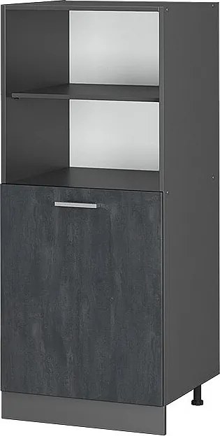 Szafka kuchenna czarny beton 60x57x143 r-line