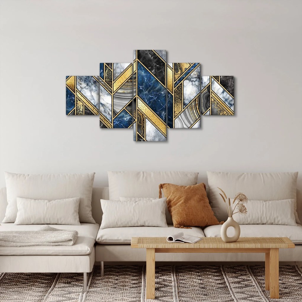 Obraz abstrakcji artystycznej (125x70 cm)